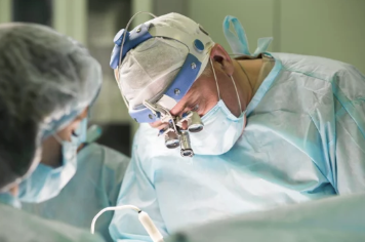 Surgeon in operating room